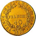 40 Francs (Napoleonic Occupation. Joachim Murat)