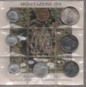 Various Lire (Mint set 1974 - Domestic Hearth)