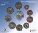 Various Euro (Mint Set 2018 - 70th anniversary of the Constitution)