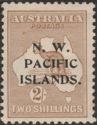 Kangaroo and Map - Overprinted