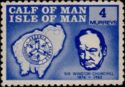 Churchill and Map of Calf of Man