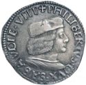1 Testone (Filiberto II. (CAS, T). No date)