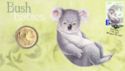 1 Dollar (Bush Babies - Koala. Coin & Stamp)
