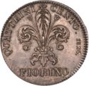 1 Fiorino (100 Quattrini. Leopold II of Lorena)