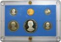 Various Pesos (Proof set 1976 - Centenial Death of Juan Pablo Duarte)