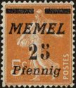 The Seederess, italic overprint Memel