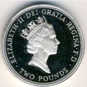2 Pounds (50 Years - United Nations. Piedfort)