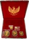 Various Rupiah (Proof set 1970 - 25th anniversary of independence)