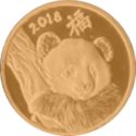1 Cedi (China Panda - Gold)