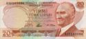 20 Turkish Lira