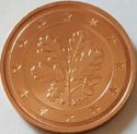 2 Euro Cent (5 leaves oak tree - A, D, F, G, J)
