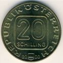 20 Schilling (150th Anniversary of the First Austrian Postage Stamp)