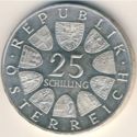 25 Schilling (250th Anniversary - Birth of Maria Theresia)
