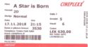A Star Is Born - Cineplex - Normal Ticket