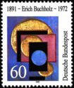 Three Golden Circles with Blue Full Circle, Erich Buchholz