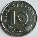 10 Reichspfennig (A, B, D, E, F, G, J)