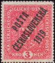 Austrian Stamps of 1916-18 overprinted, slender format