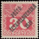 Austrian Postage Due Stamps from 1908/13 overprinted