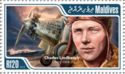 Charles Lindbergh and the aircraft "Spirit of St Louis"