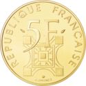 5 Francs (100th Anniversary of the Eiffel Tower - Gold edition)
