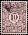 Postage due stamps - Vienna printing plate