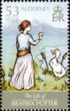 Beatrix Potter feeding duck