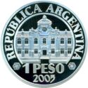 1 Peso (70th Anniversary of Central Bank of the Republic of Argentina)