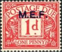 British Postage Due Stamp Overprint "M.E.F"