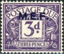 British Postage Due Stamp Overprint "M.E.F"