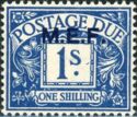 British Postage Due Stamp Overprint "M.E.F"