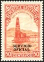Oil well - Overprint "SERVICIO OFICIAL" (10¾ mm)