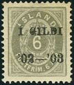 6 Aur Grey W/ Black Overprint