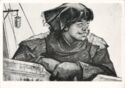 Painting by VG Guenko of Female Sailor in Khabarovsk