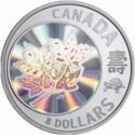 8 Dollars (Maple leaf, long life hologram)