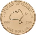 1 Dollar (Centenairy of the Federation of Australia)