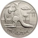 1 Dollar (Kangaroo holding football)