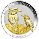 1 Dollar (Australian Kookaburra. Gilded)
