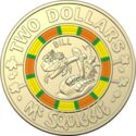 2 Dollars (Mr Squiggle 60 Years. Bill)