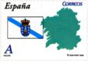 Flag and Map of Galicia