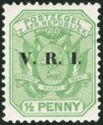 Wagon with One Shaft with V.R.I. Overprint