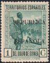Natives overprinted "Republica espanola"