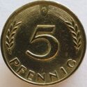 5 Pfennig (D, F, G, J)