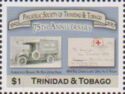 WWI Anmbulance and Red Cross Label used as a Stamp