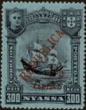 D. Manuel II & Flagship Sao Gabriel-Overprint London