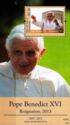 Resignation of Pope Benedict XVI