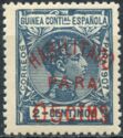Alfonso XIII, overprinted