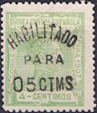Alfonso XIII, overprinted
