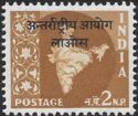 Map of India - Laos Overprint