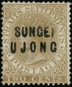 Straits Settlements overprinted SUNGEI UJONG