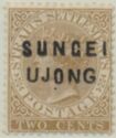 Straits Settlements overprinted SUNGEI UJONG